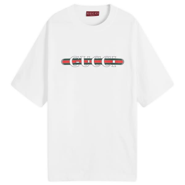 

Футболка с логотипом Web Gucci, белый