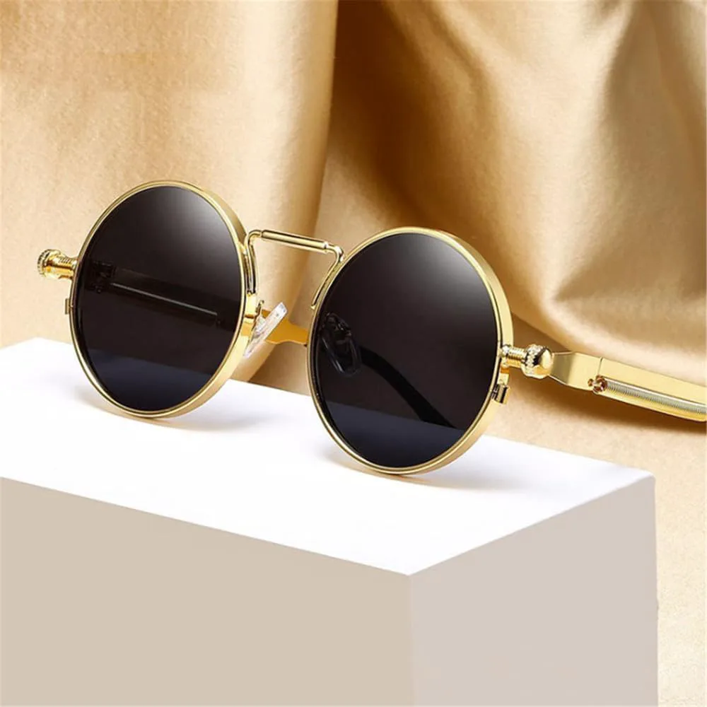 

Солнцезащитные очки UV400 - Панк, металлические, круглые, конфетные цвета, для женщин и мужчин, для бега и занятий спортом на открытом воздухе UYPTK, Pink Mirror