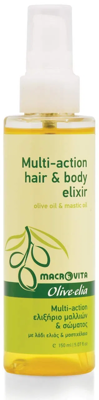 Эликсир для волос и тела OLIVELIA Multi-Action с оливковым маслом и мастичным маслом 150 мл Olivelia