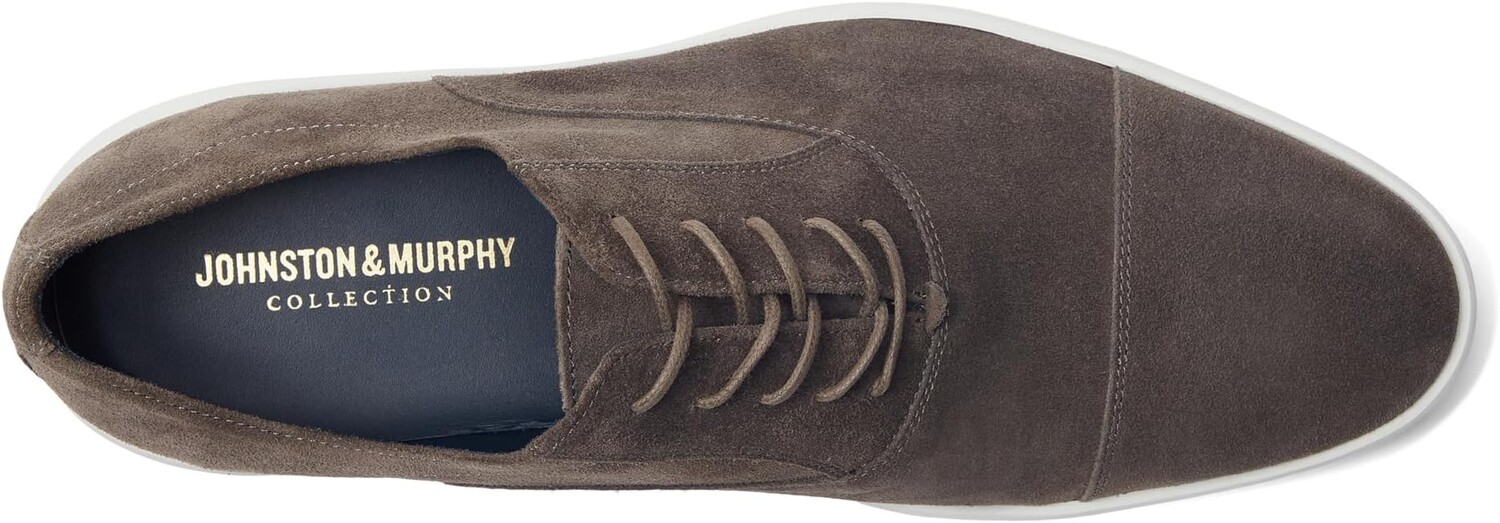 Кроссовки Bolivar Cap Toe Johnston & Murphy Collection, цвет Gray Italian Suede — фото 2