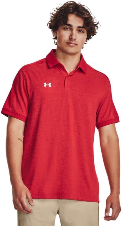 

Under Armour Trophy мужская поло с коротким рукавом, Red/White, Белый, Under Armour Trophy мужская поло с коротким рукавом, Red/White