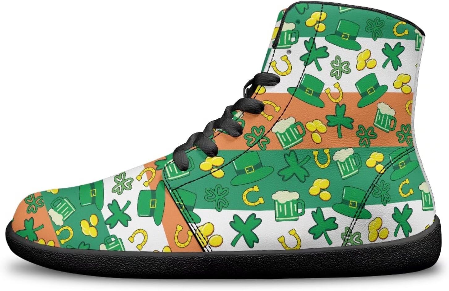 

Женские босоножки Binienty Men с широким носком, обувь для отдыха, высокие кеды из ПУ с нулевым перепадом для ходьбы и походов, зеленый/оранжевый