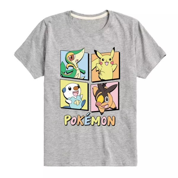 

Футболка для мальчиков 8-20 лет с принтом Pokemon 5 поколения Licensed Character, серый