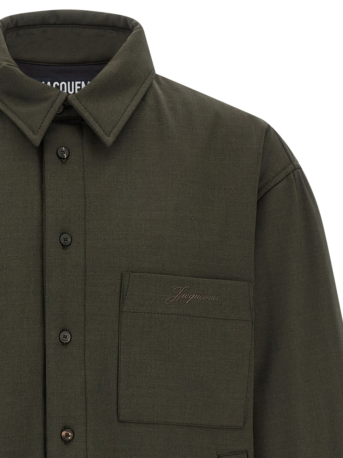 Рубашка-овершот «La Chemise Boulanger» JACQUEMUS, зеленый — фото 3