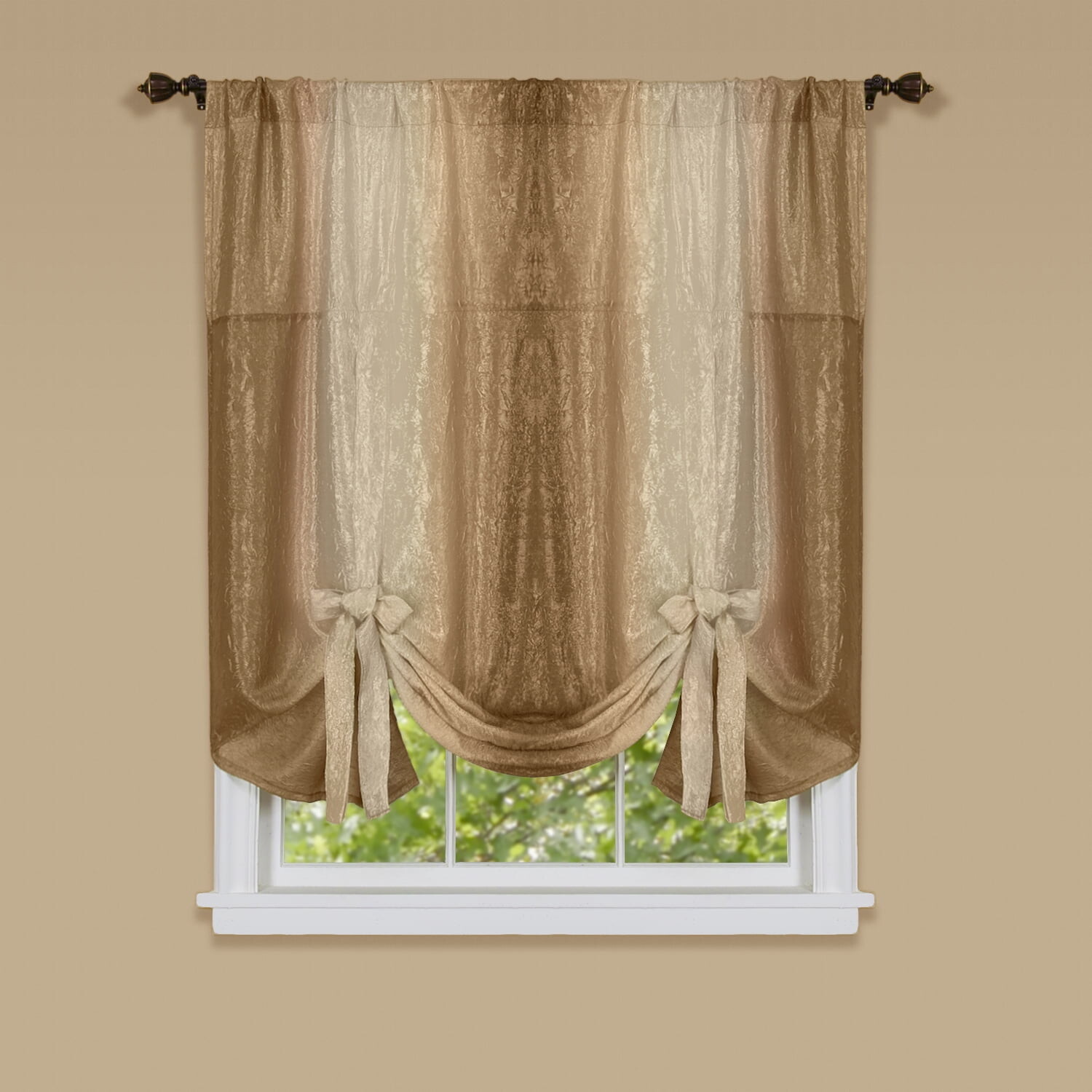 

Занавеска с завязками Royal Ombre, золотой