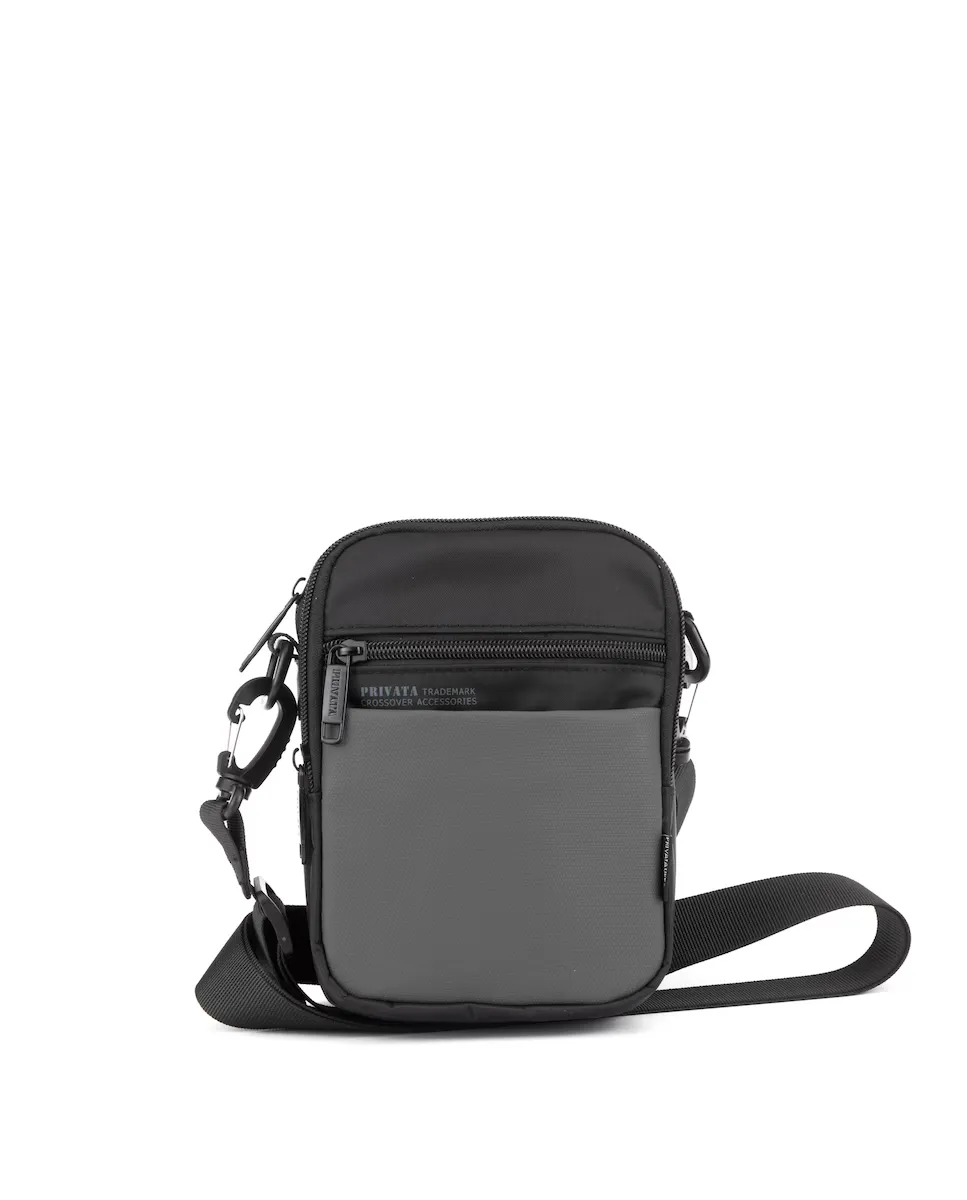 

Маленькая нейлоновая сумка через плечо с регулируемой ручкой Privata, серый