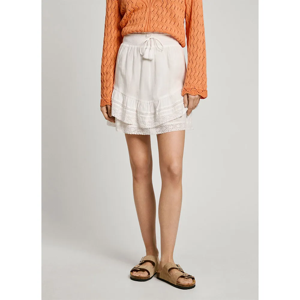 

Юбка Pepe Jeans Elena skirt, белый