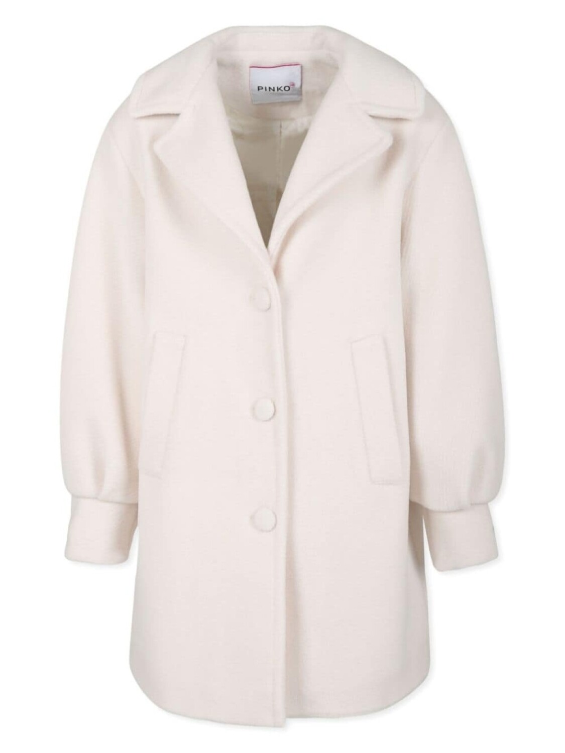 

Pinko Kids пальто с вышитым логотипом, нейтральный цвет