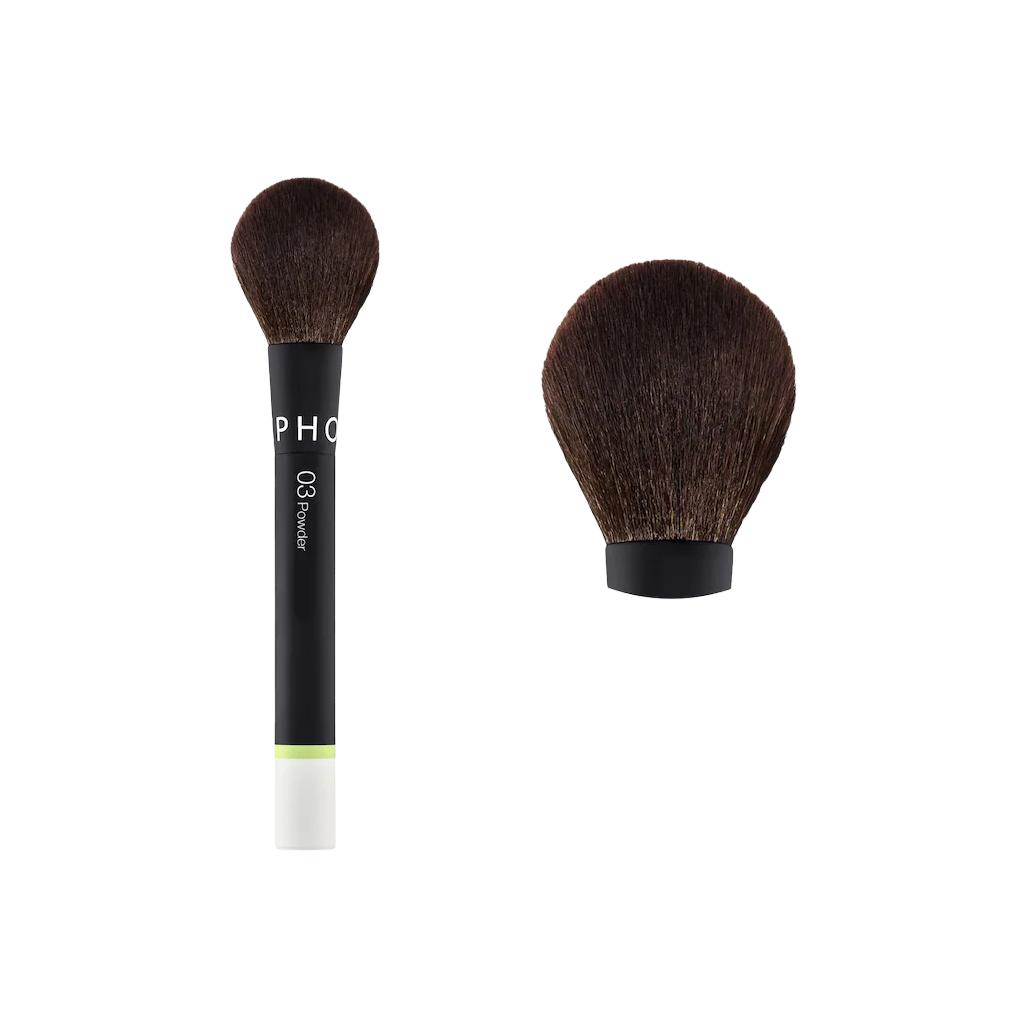 Прозрачная портативная щетка для рассыпчатой пудры, нежная к коже Sephora — фото 2
