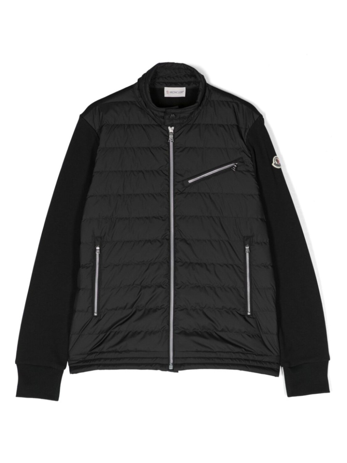 Moncler Enfant пуховик на молнии, черный