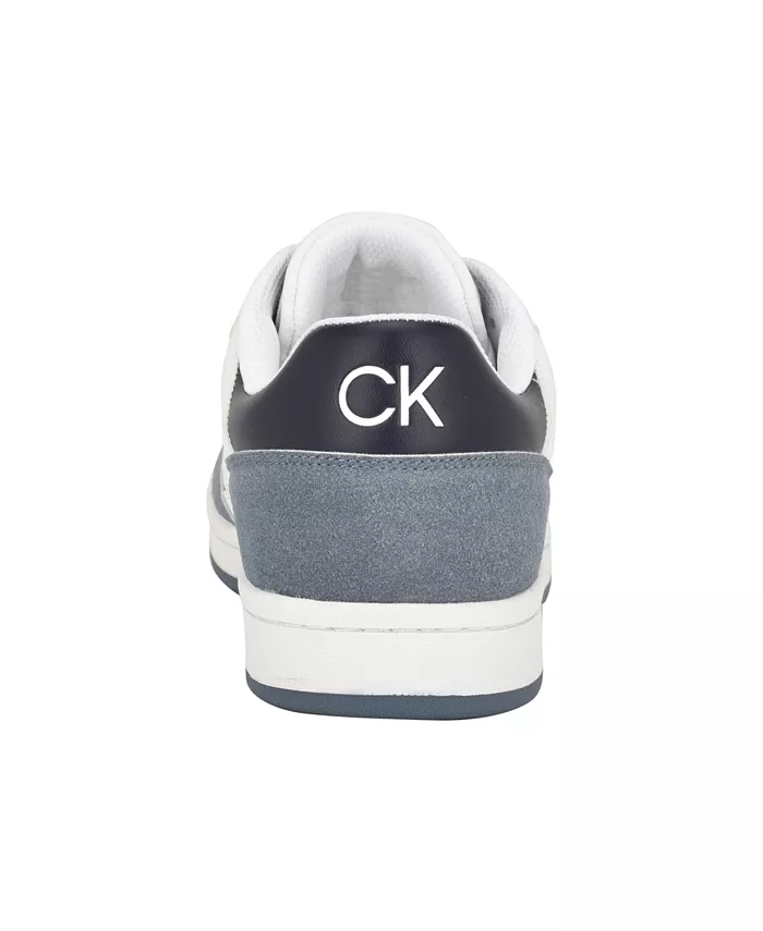 Мужские кроссовки Landy с круглым носком на шнуровке Calvin Klein, белый — фото 3