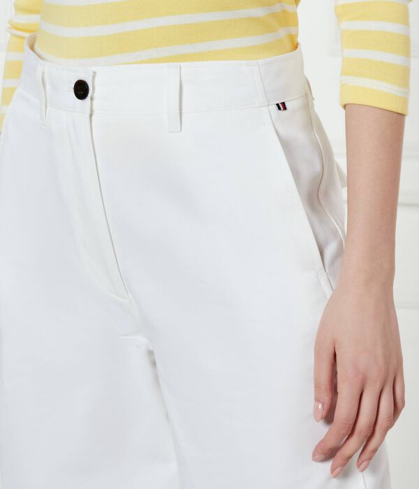 Брюки чинос бочка Relaxed fit Tommy Hilfiger, белый — фото 4