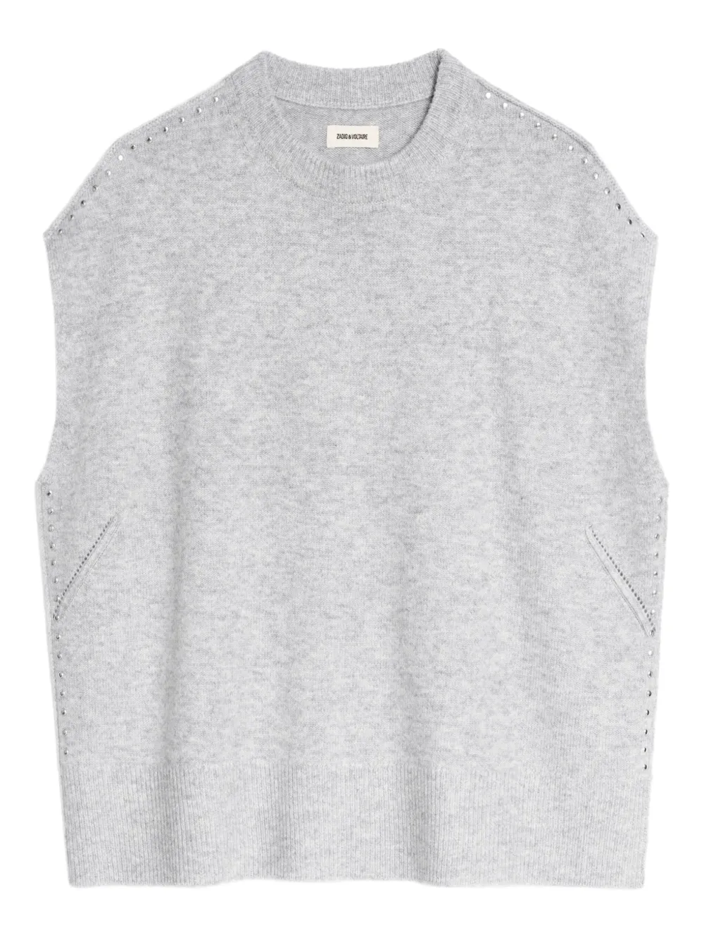 

Декорированный свитер без рукавов Zadig&Voltaire, серый