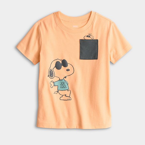 

Футболка с коротким рукавом Baby & Toddler Jumping Beans Peanuts Snoopy с принтом и карманом Disney/Jumping Beans