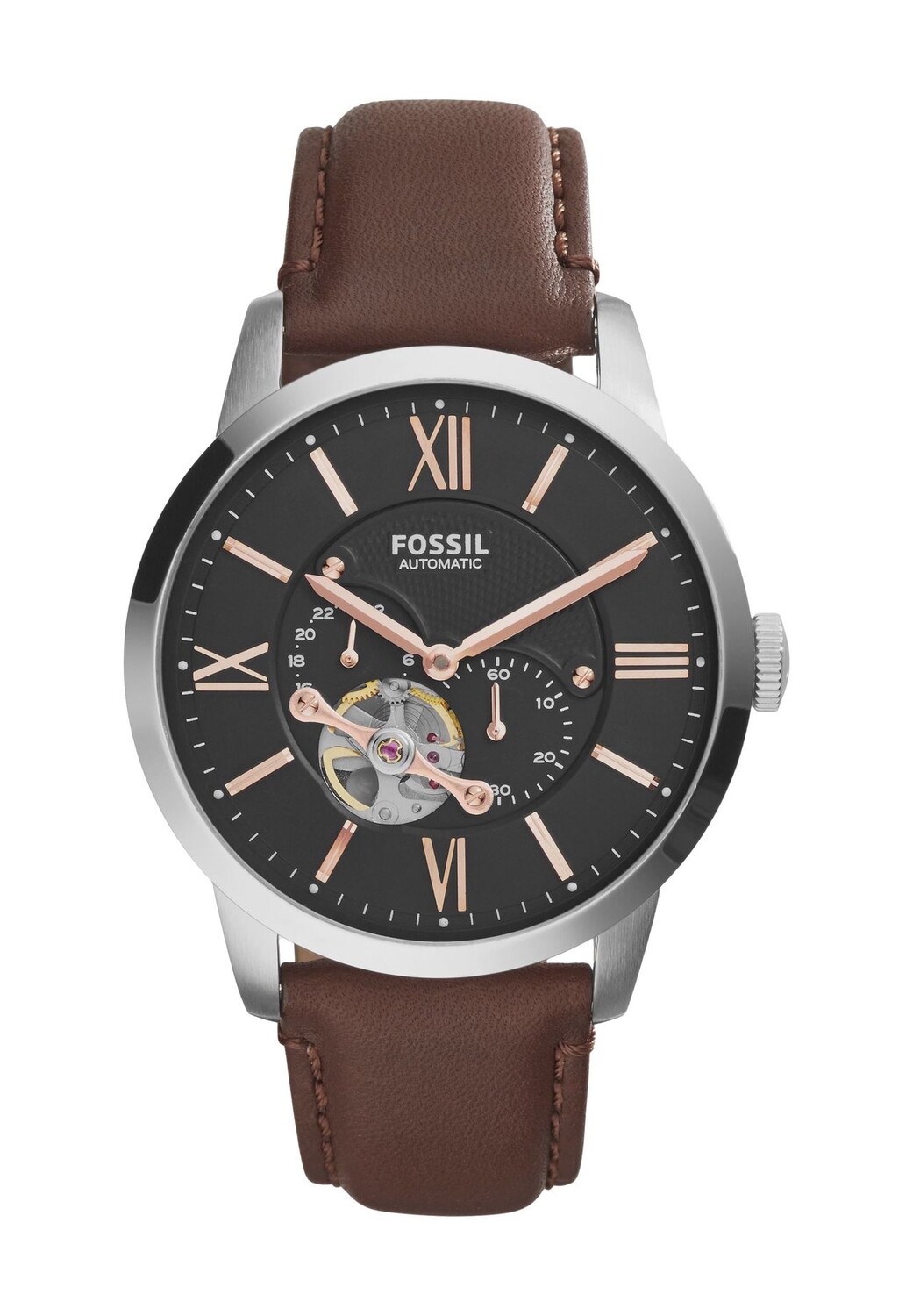 

Мужские автоматические часы Townsman ME3061 FOSSIL, цвет Braun Silber