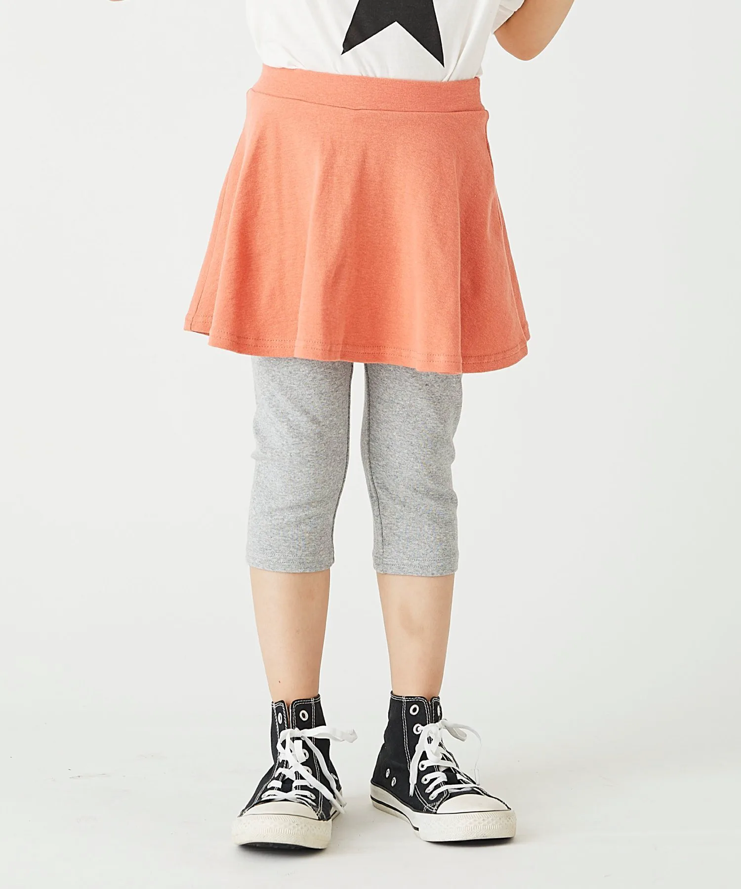 Юбка юбки из эластичного материала шириной 6 дюймов Ever Closet, Orange pink x gray