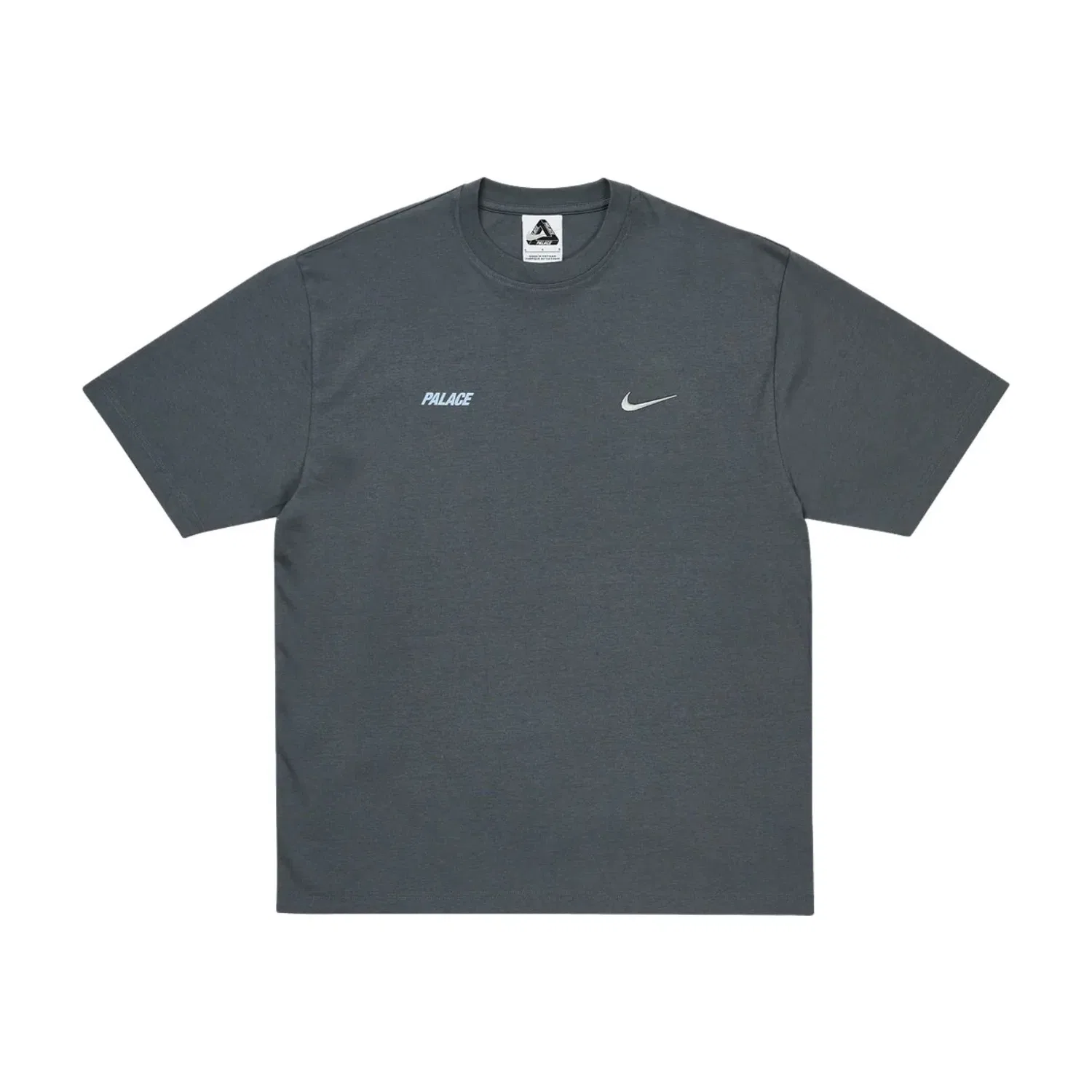 Футболка Nike x Palace Font Swoosh 'Charcoal' P28NTS001, серый — фото 2