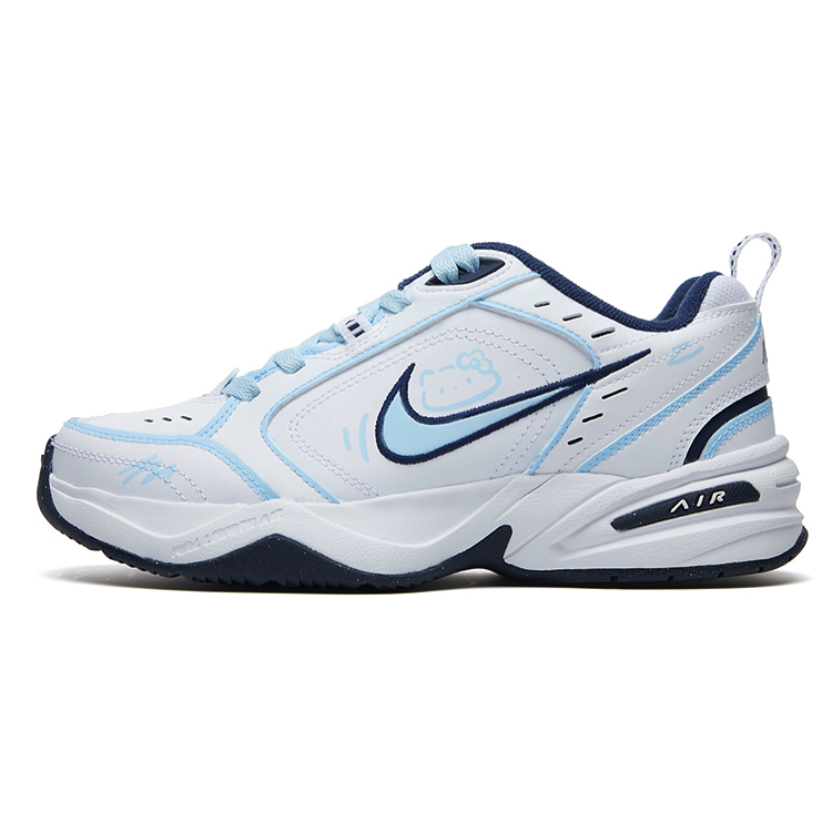 

Nike Air Monarch 4 Blue Fairy Tale Town нескользящие износостойкие низкие массивные кроссовки унисекс бело-синие, цвет White Blue