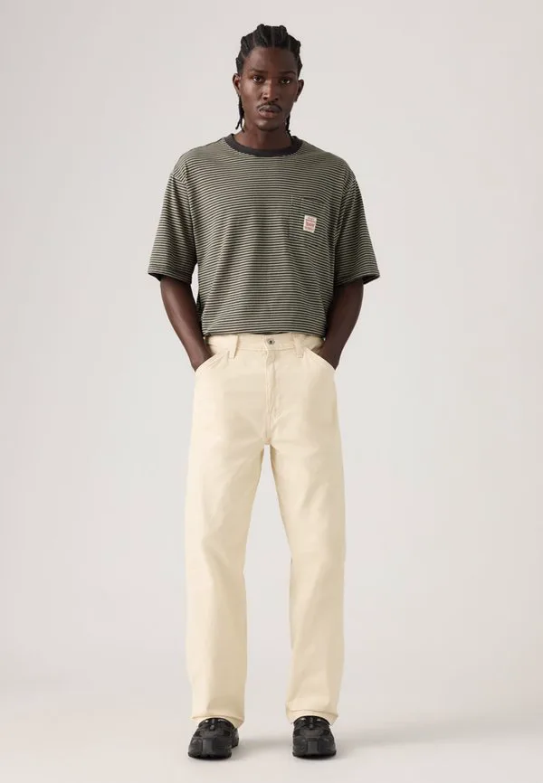 568 свободные прямые брюки-карго свободного кроя Levi'S Workwear, Undyed Ecru Greige Lightweight Canvas