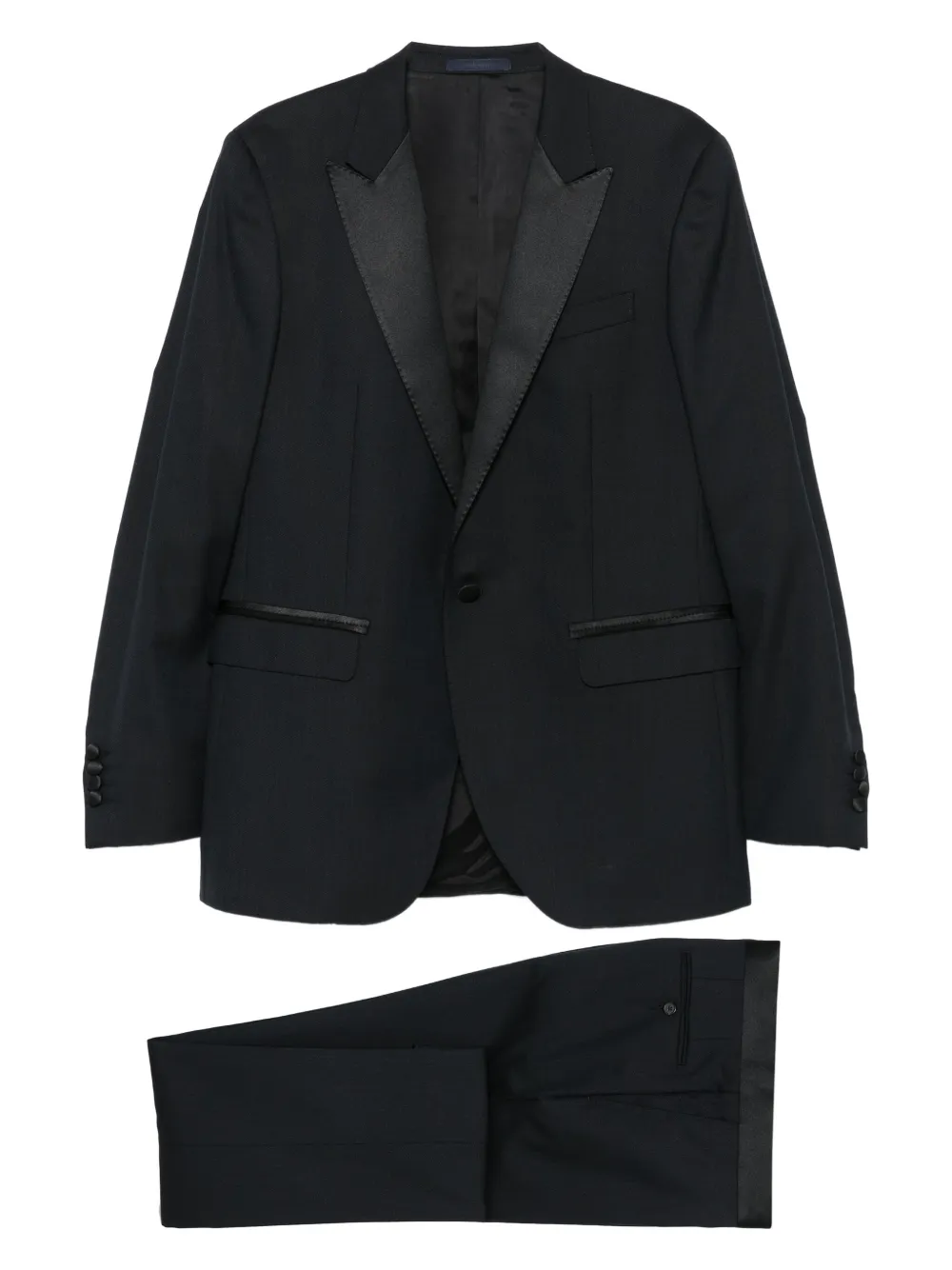 

Костюм с атласной отделкой Lanvin, синий