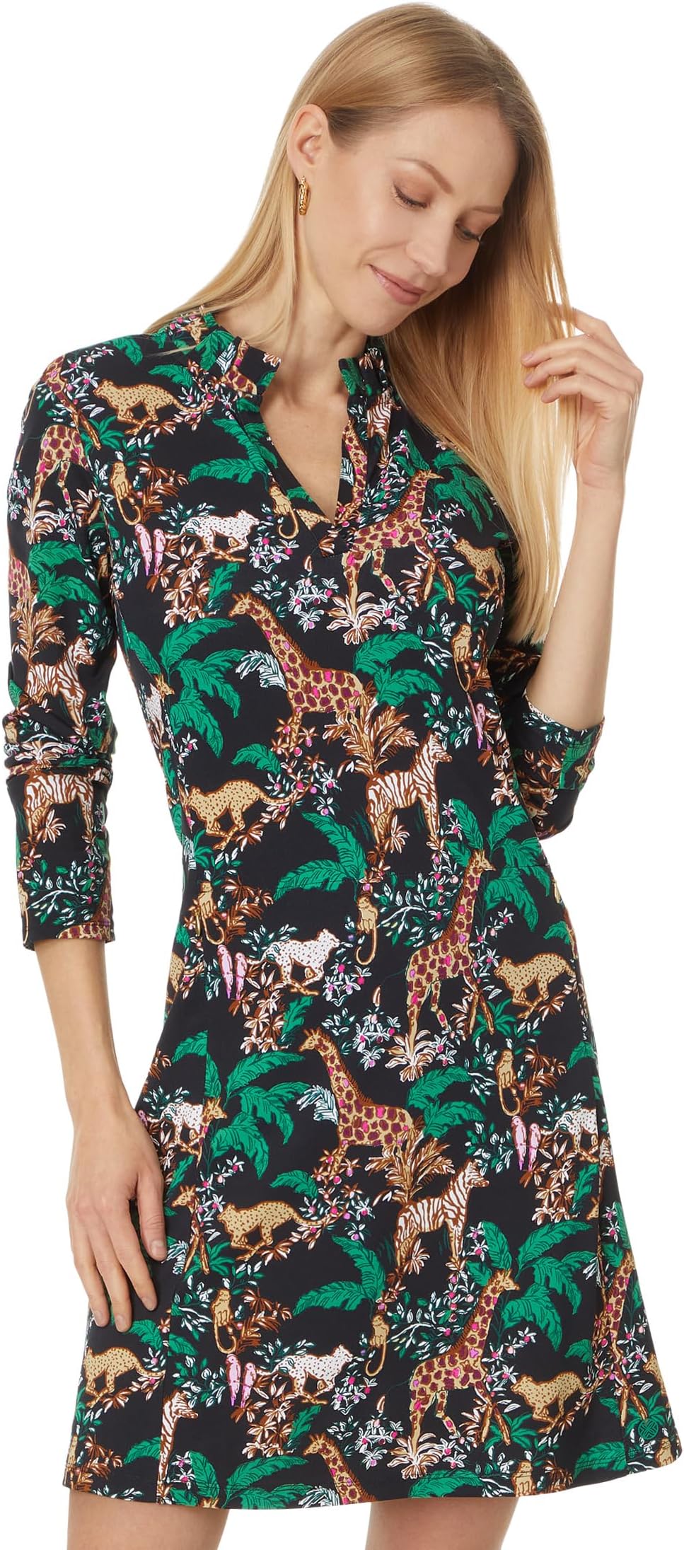 

Платье Lilly Pulitzer Caicos Dress Upf 50+, цвет Multi Dancing In The Moonlight