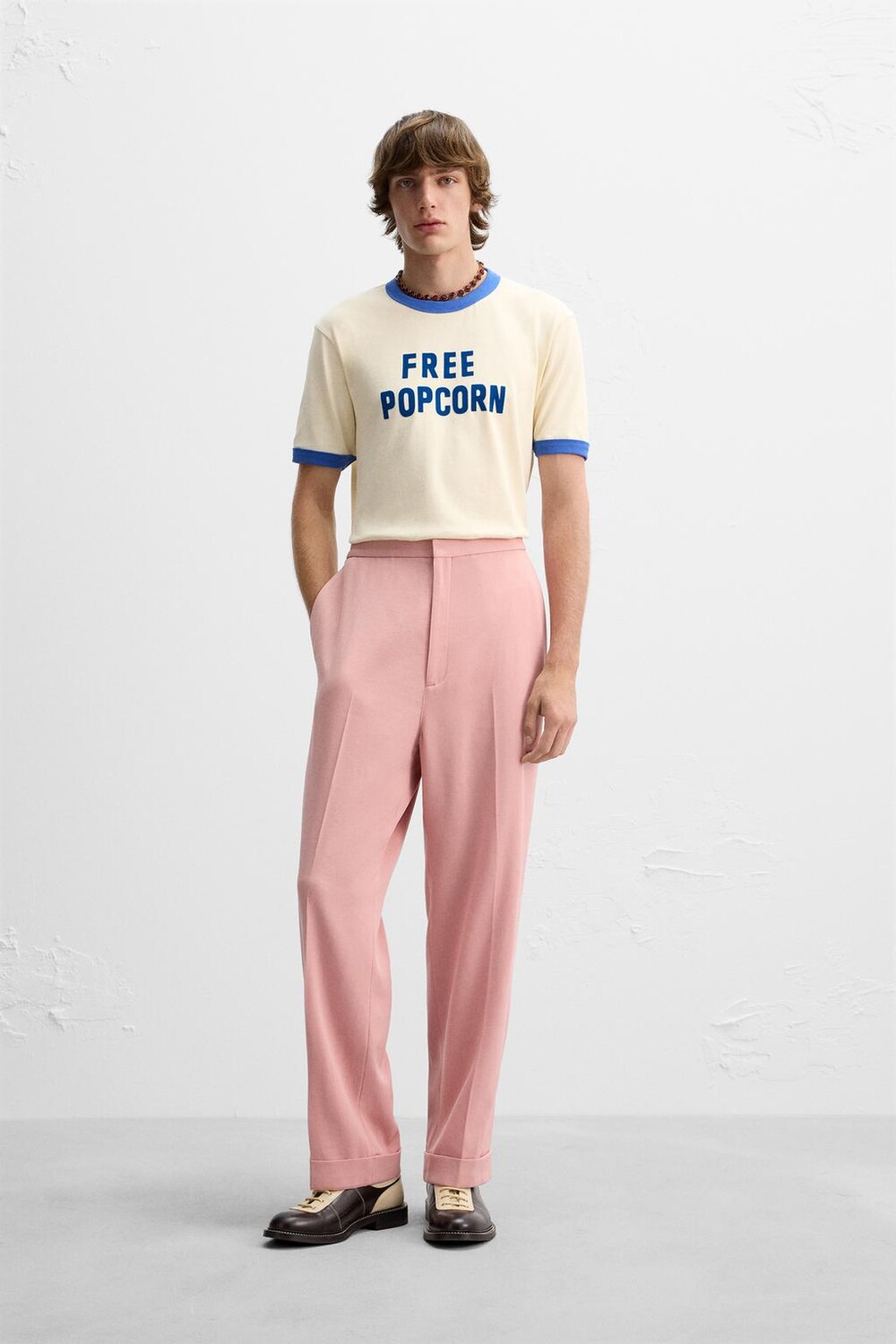 

Брюки tab x harry lambert ZARA, розовый