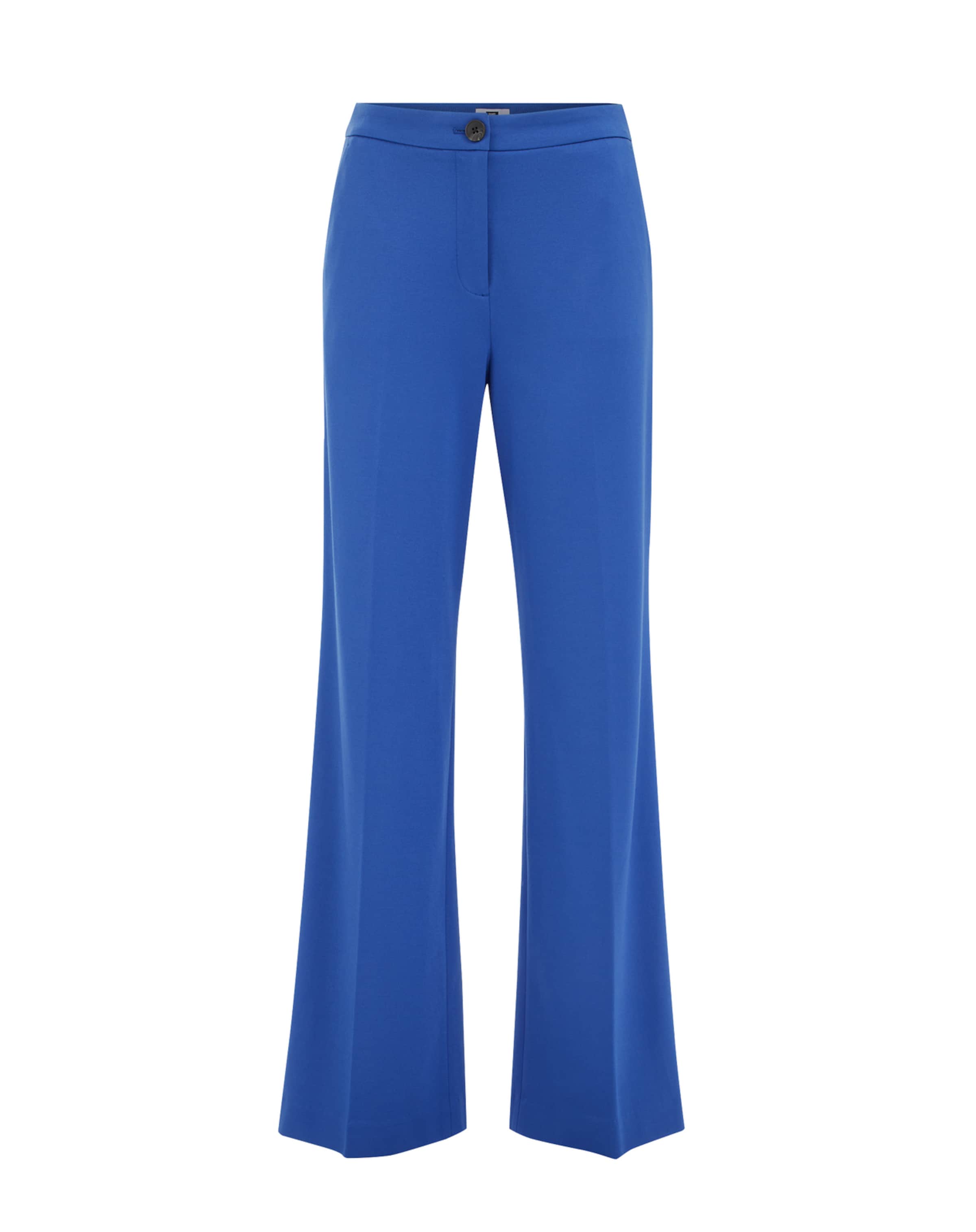 

WE Fashion Широкие брюки со складками в цвете cobalt blue