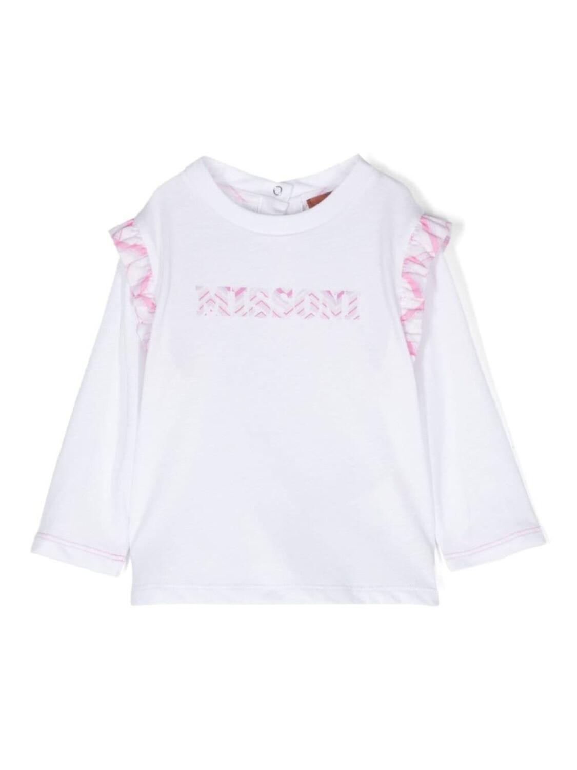 

Missoni Kids футболка с логотипом, белый