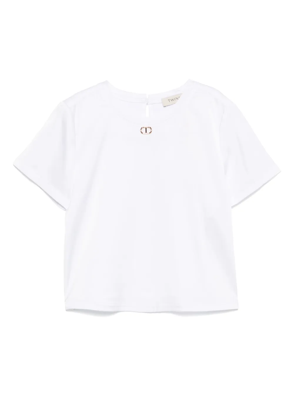 

Футболка с логотипом TWINSET Kids, белый