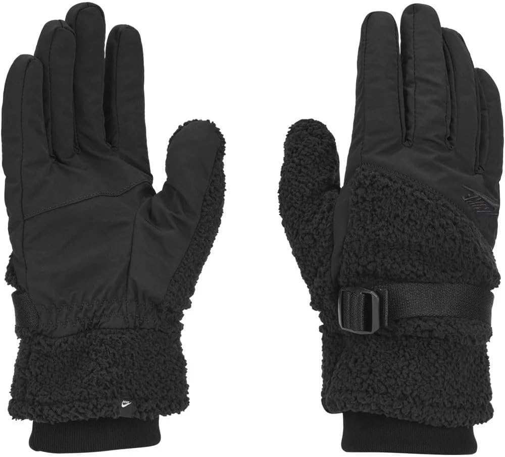 

Тепловые перчатки Nike, унисекс, флисовые, с высоким ворсом, черные/темно-дымчато-серые, Black/Black/Dark Smoke Grey, Серый, Тепловые перчатки Nike, унисекс, флисовые, с высоким ворсом, черные/темно-дымчато-серые, Black/Black/Dark Smoke Grey
