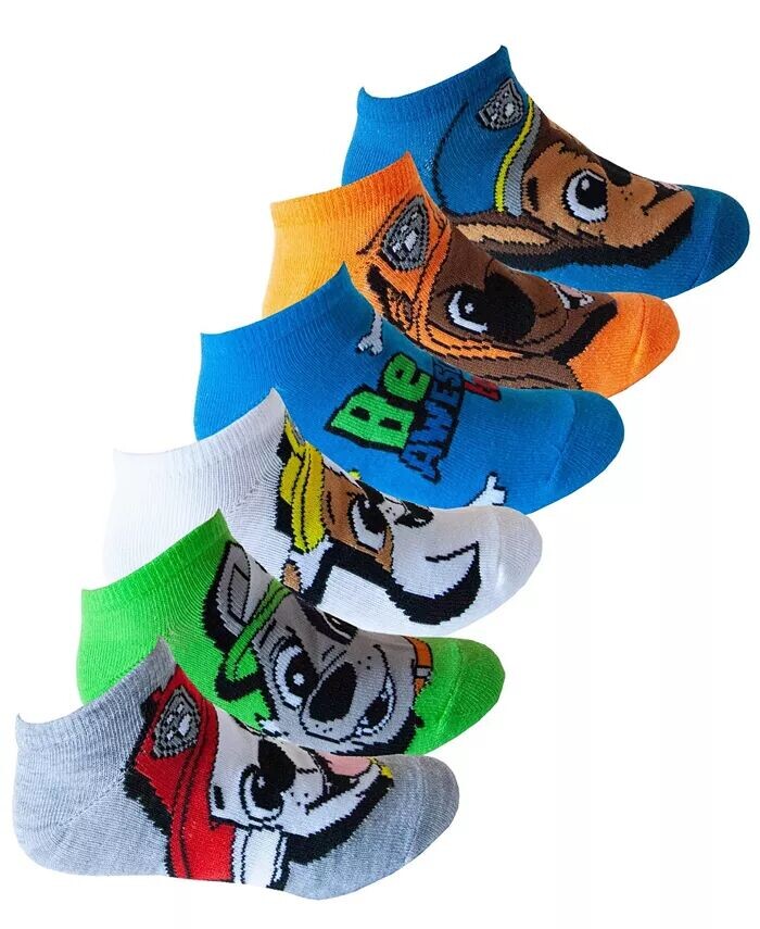

Носки для мальчиков, 6 шт., не показываемые Paw Patrol