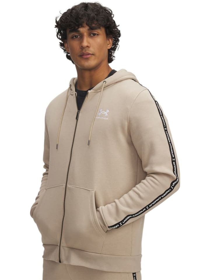

Флисовая куртка/свитер "Icon Fleece Taping Full-Zip" коричневого цвета Under Armour