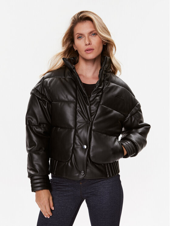 

Пуховик стандартного кроя Guess, черный