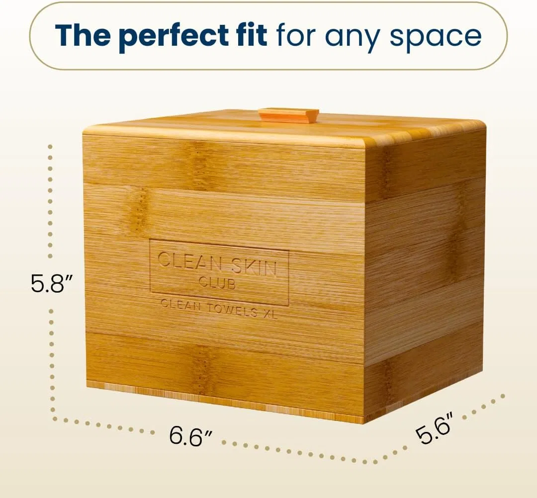 Салфетки для лица одноразовые Clean Skin Club Luxe Bamboo Box 50 шт. — фото 4