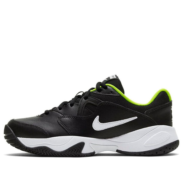 

Кроссовки court jr lite 2 'black green' Nike, черный