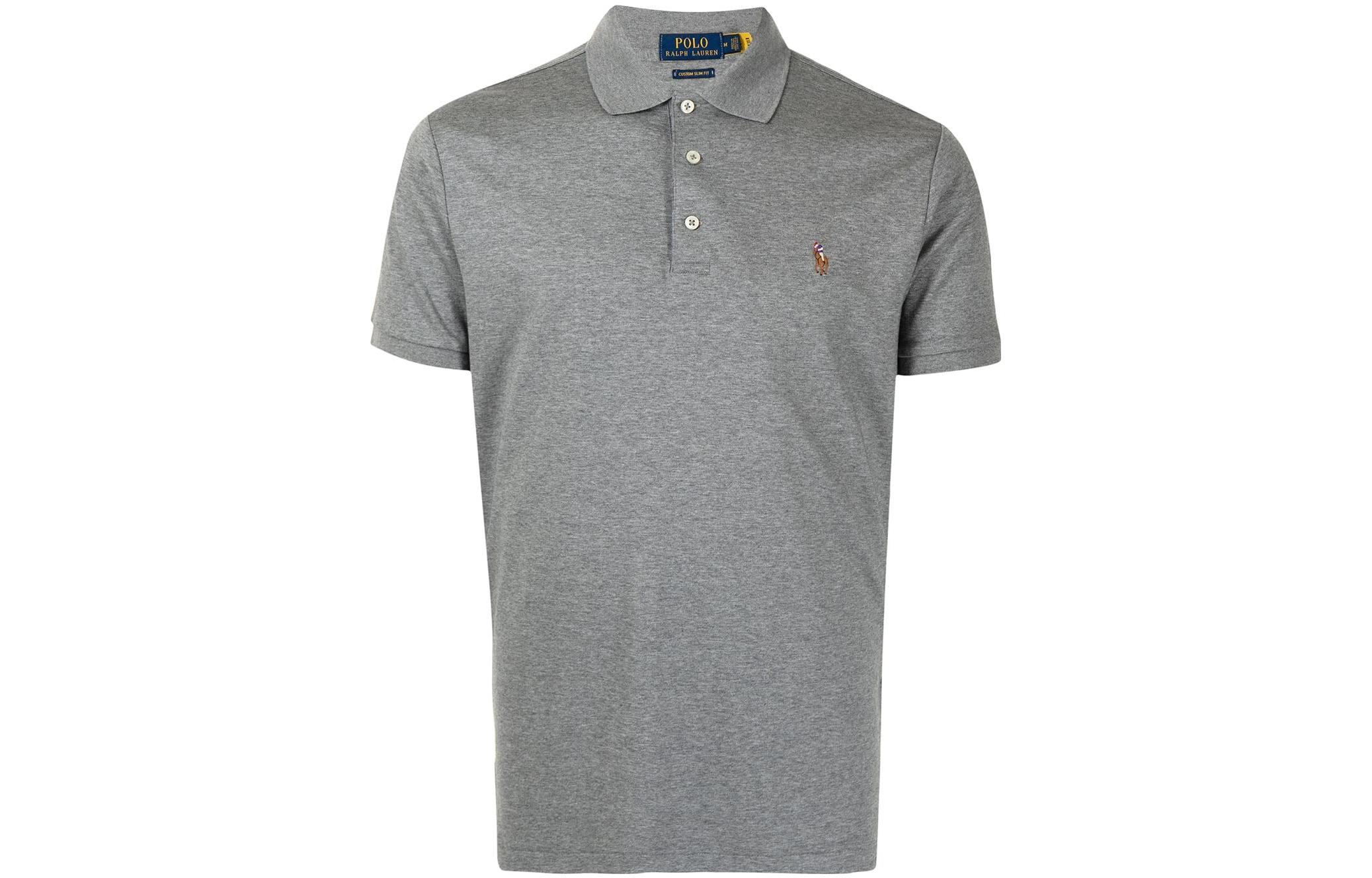 

Футболка поло мужская серая Polo Ralph Lauren