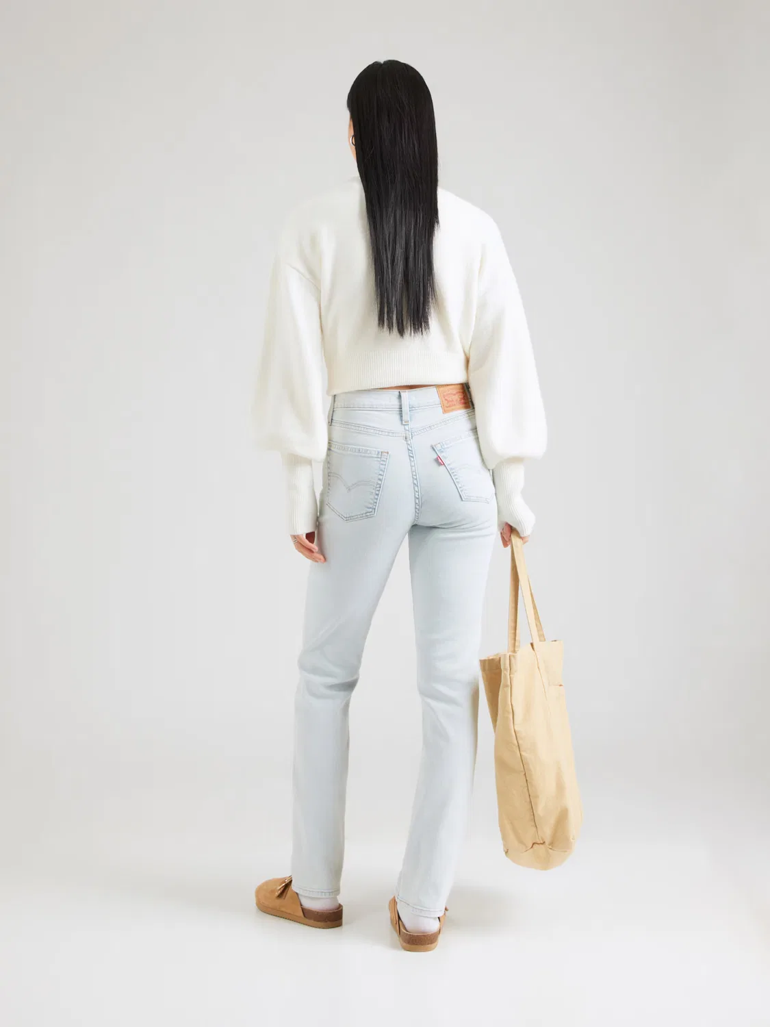 Джинсы зауженного кроя '724 High Rise Straight Jeans' Levi'S , Light Blue — фото 4