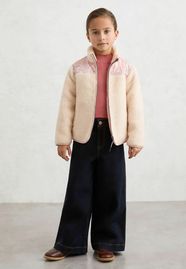 Флисовая куртка fenella с цветочным узором Reiss, Ivory — фото 2