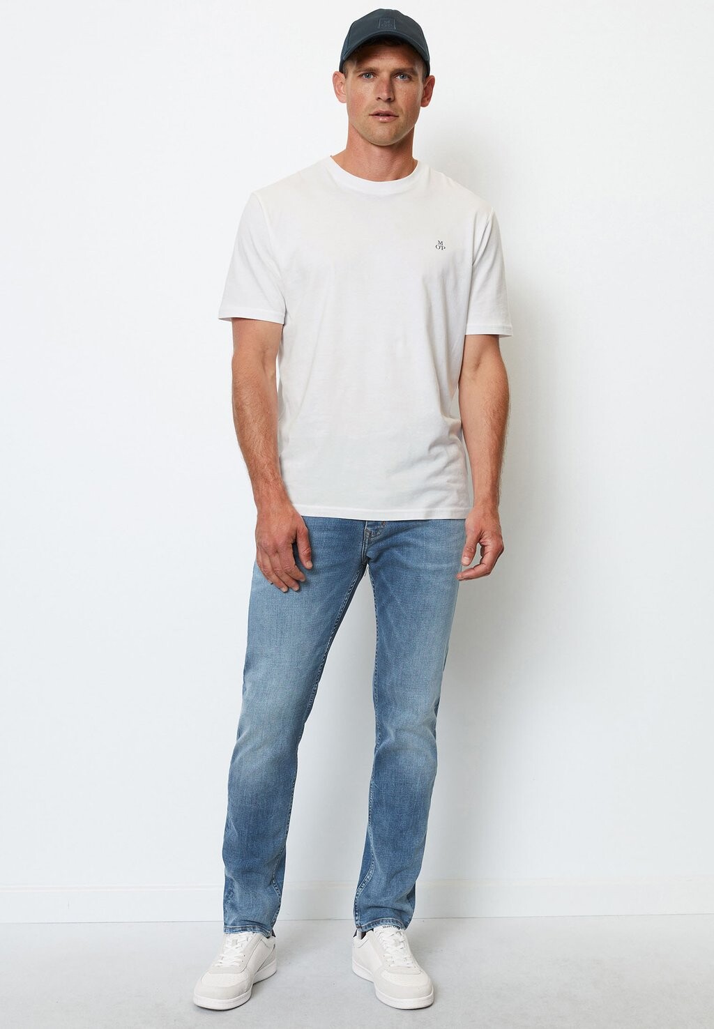 Джинсы Slim Fit MODELL SJÖBO SHAPED IN LÄSSIGER CROSS-HATCH STRUKTUR Marc O'Polo, цвет authentic mid — фото 2