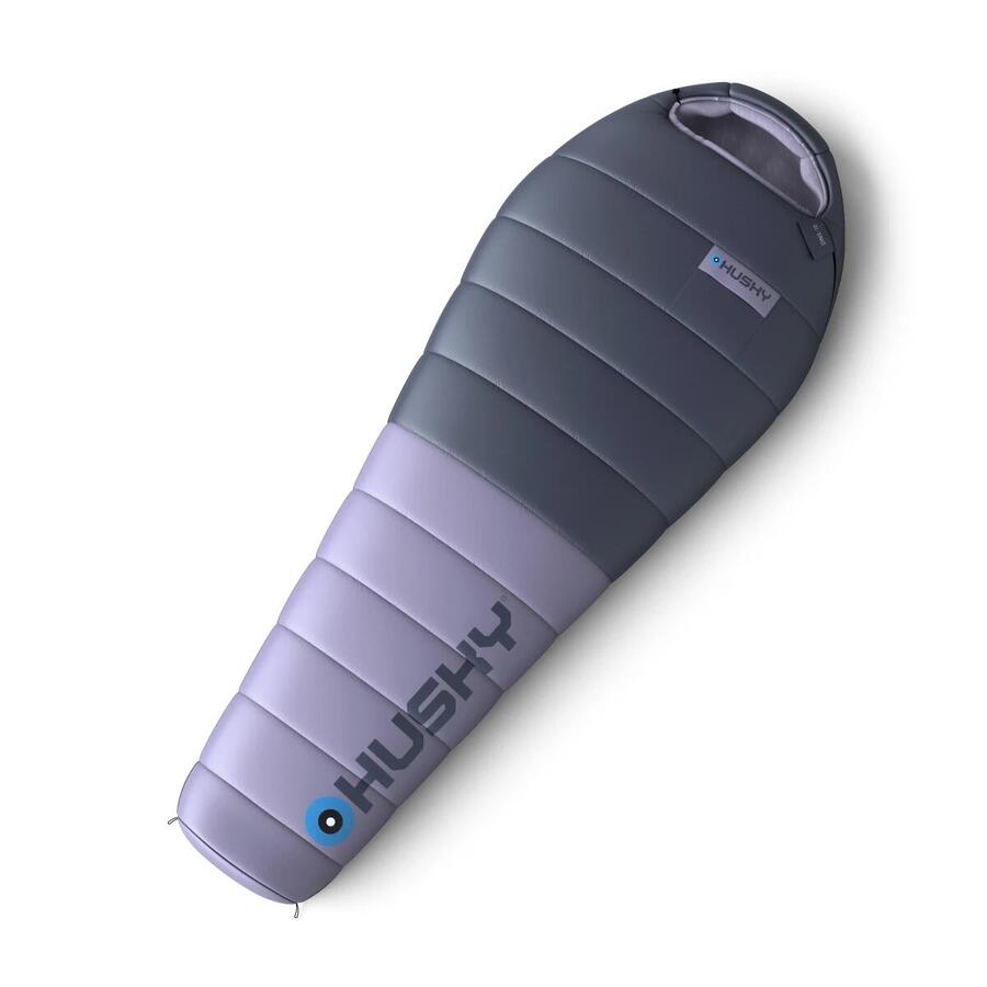 

HUSKY Спальный мешок-мумия женский пуховый Dinis 2024 -10°C - 200 см - Синий с фиолетовым