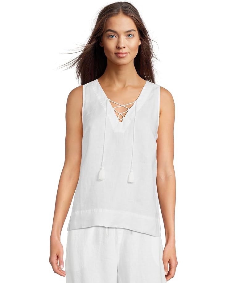 

Топ Tommy Bahama Coastalina V-neck Tie Tank, белый
