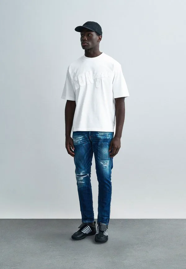 Футболка iconique свободного кроя с принтом Dsquared2, White — фото 2