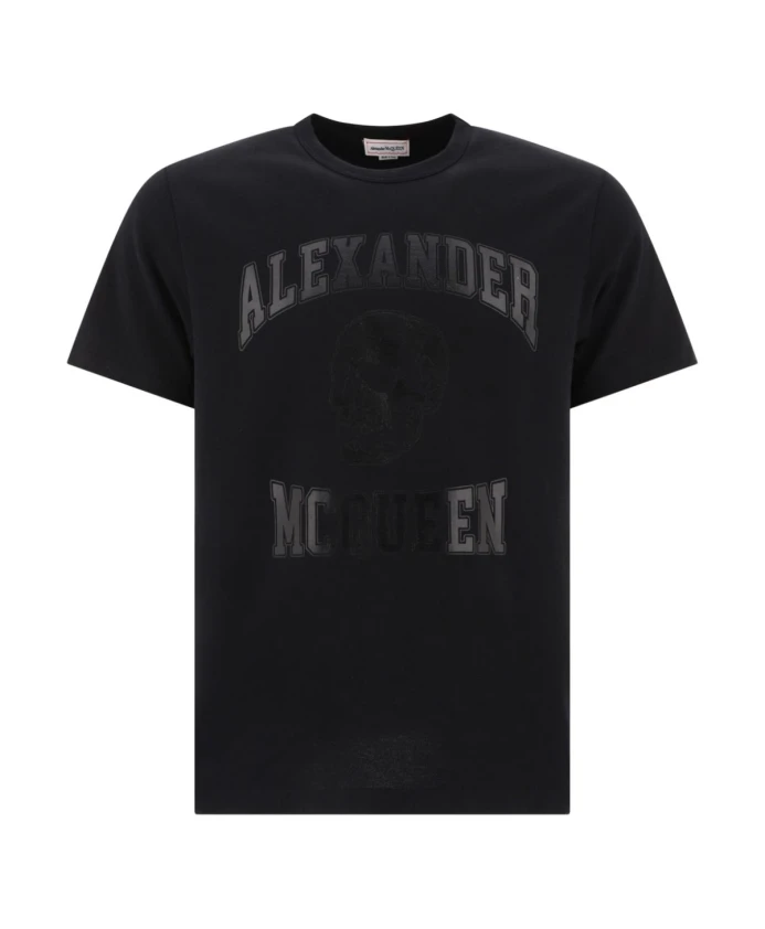 

Футболка S с логотипом и черепом Alexander Mcqueen, черный