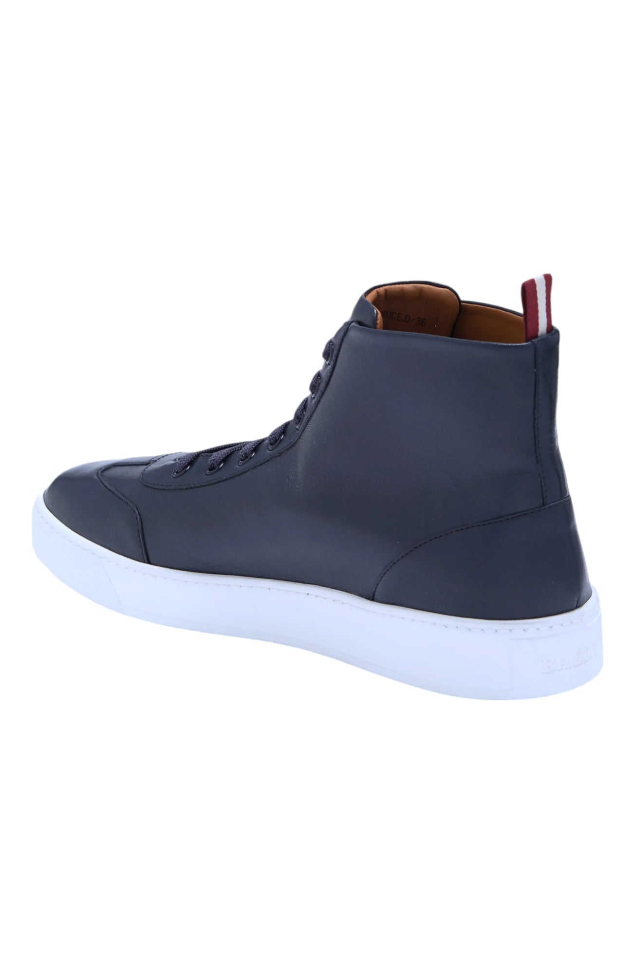 Bally Bruce 6230481 Мужские высокие кожаные кроссовки чернильного цвета, размер 6 (США) — фото 4
