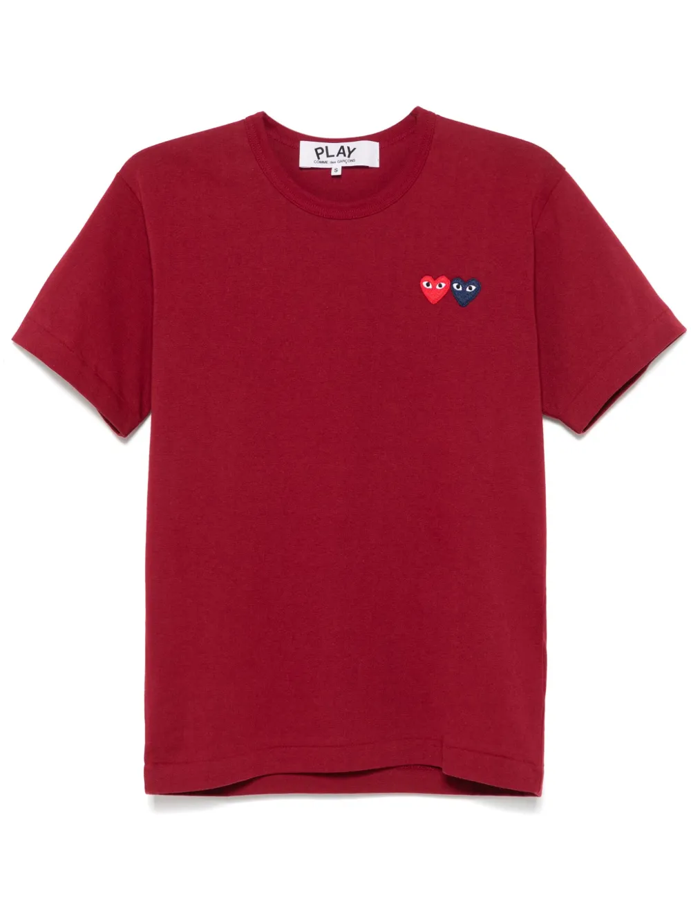 

Футболка с нашивкой Comme Des Garçons Play, красный
