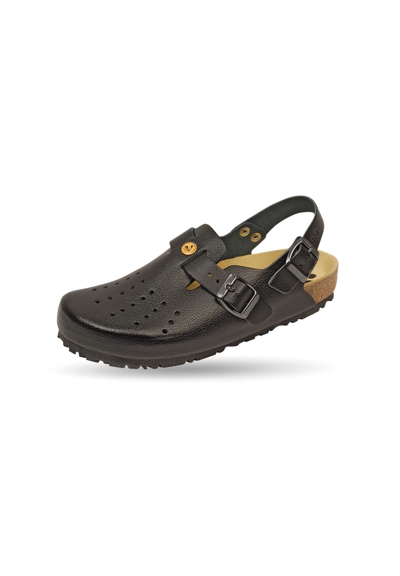 Сабо женские ESD Schuhmode Weeger с ремешком, черный