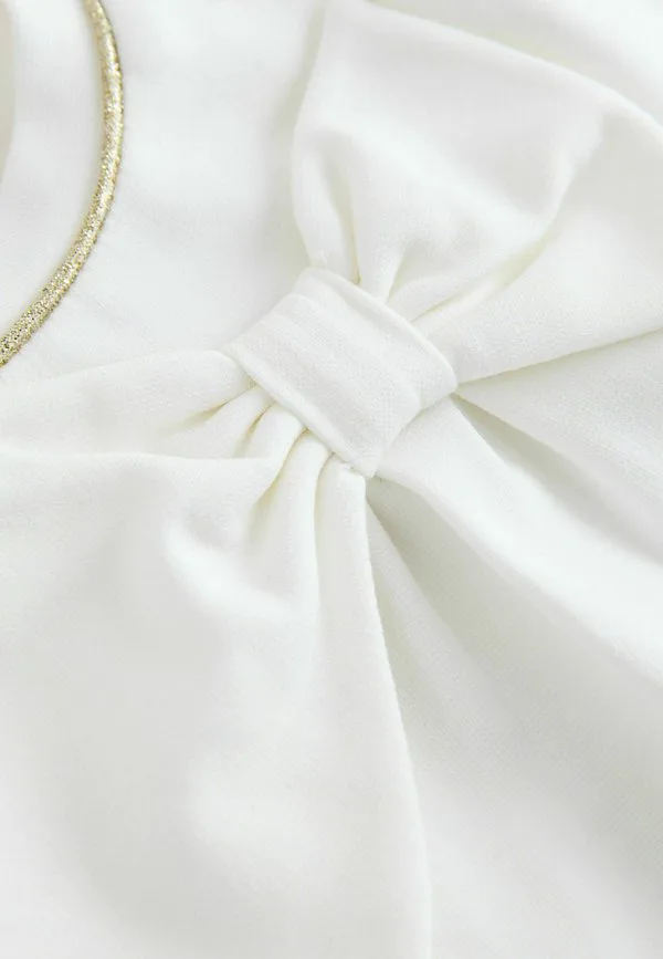 Платье повседневное с бантом и бантом стандартного кроя Baker By Ted Baker, White — фото 3