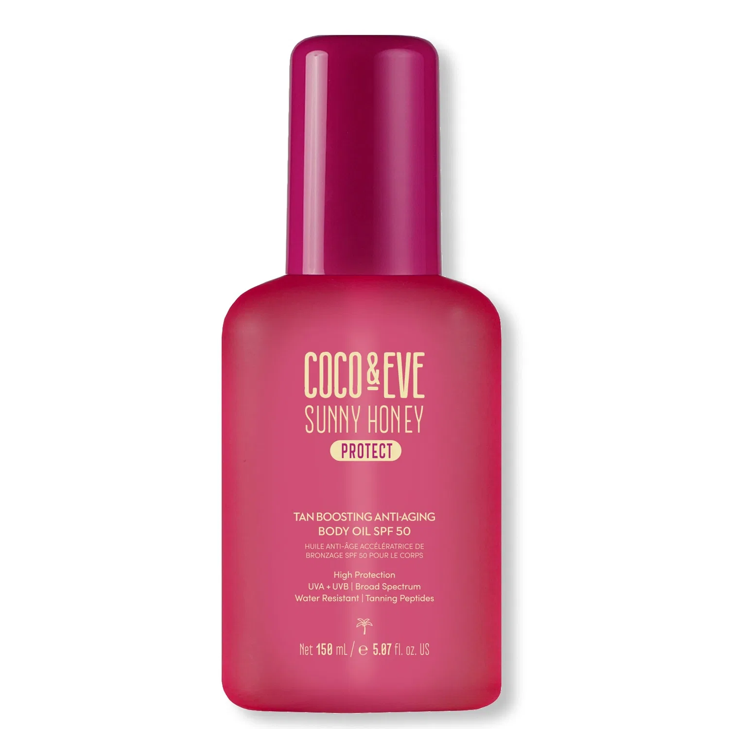 Антивозрастное масло для тела с SPF 50, усиливающее загар Coco & Eve