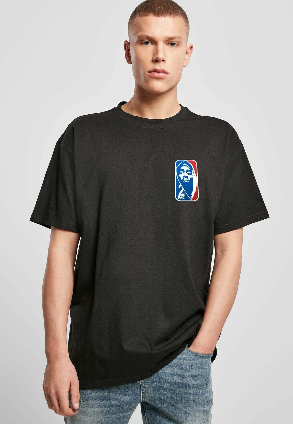 

Футболка с принтом 2PAC SIGNATURE HEAVY OVERSIZE Novux, цвет black