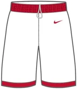 Мужские баскетбольные шорты Nike Team25 - белые/университетский красный